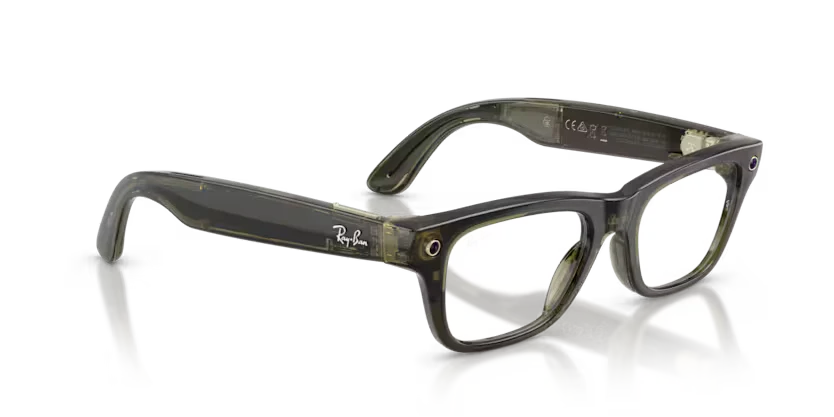 Ray-Ban Meta Gen 2 | RW7001 Blayzer Optics | Transparent Dark Olive - Image 6
