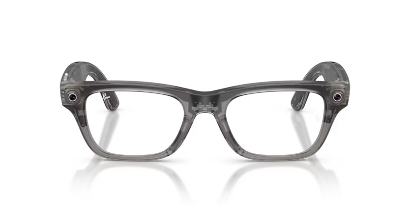 Ray-Ban Meta Gen 2 | RW7001 Blayzer Optics | Transparent Ice Grey Clear