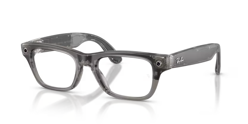 Ray-Ban Meta Gen 2 | RW7001 Blayzer Optics | Transparent Ice Grey Clear - Image 2