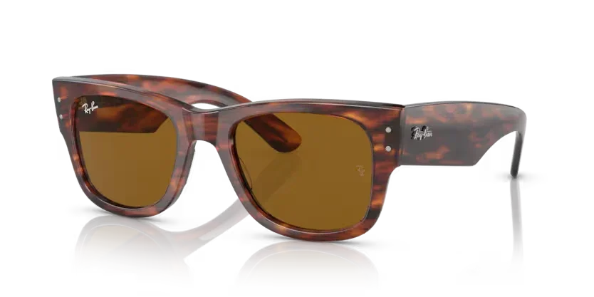 Ray-Ban | 0840S Mega Wayfarer | Striped Havana - Image 2