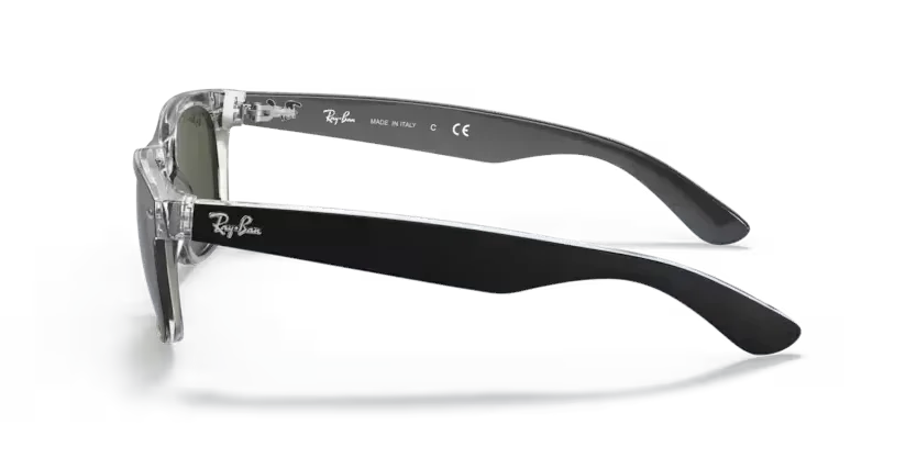 Ray-Ban | 2132 New Wayfarer | Black on Transparent - Image 3