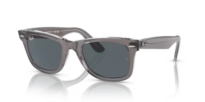 Ray-Ban | 2140 Wayfarer | Grey On Transparent - Image 2