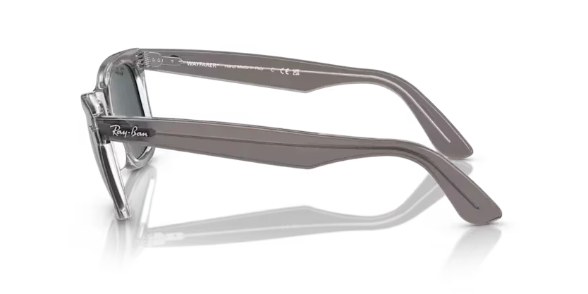 Ray-Ban | 2140 Wayfarer | Grey On Transparent - Image 3