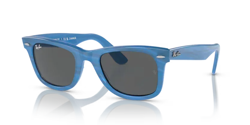 Ray-Ban | 2140 Wayfarer | Photo Striped Blue - Image 2