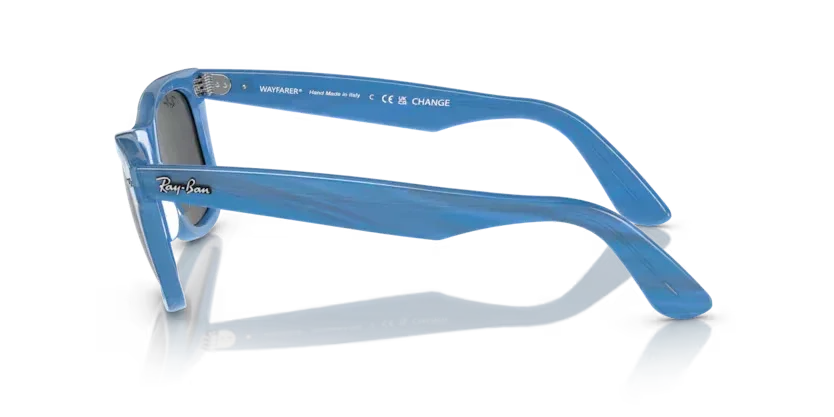 Ray-Ban | 2140 Wayfarer | Photo Striped Blue - Image 3