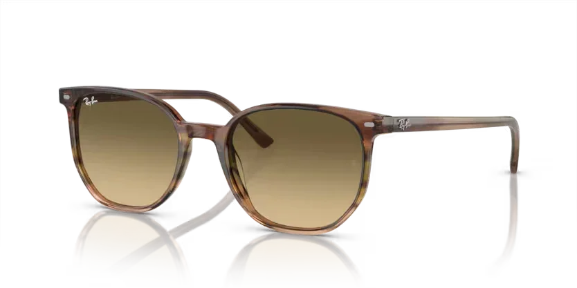 Ray-Ban | 2197 Elliot | Striped Brown & Green - Image 2