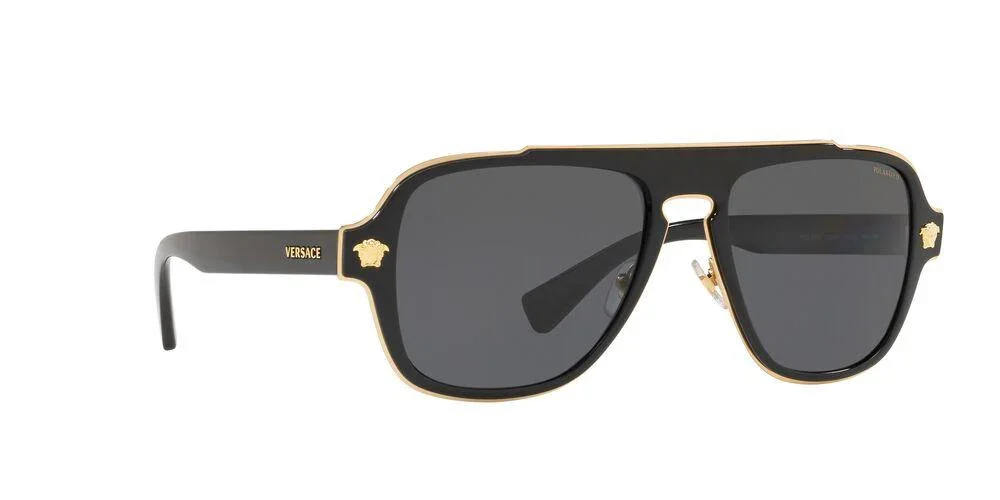 Versace | 2199 Medusa Charm | Black Polarised - Image 3