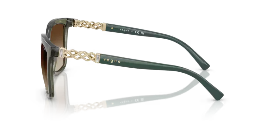 Vogue Eyewear | VO5633SB | Transparent Mallard Green Gradient Brown - Image 3
