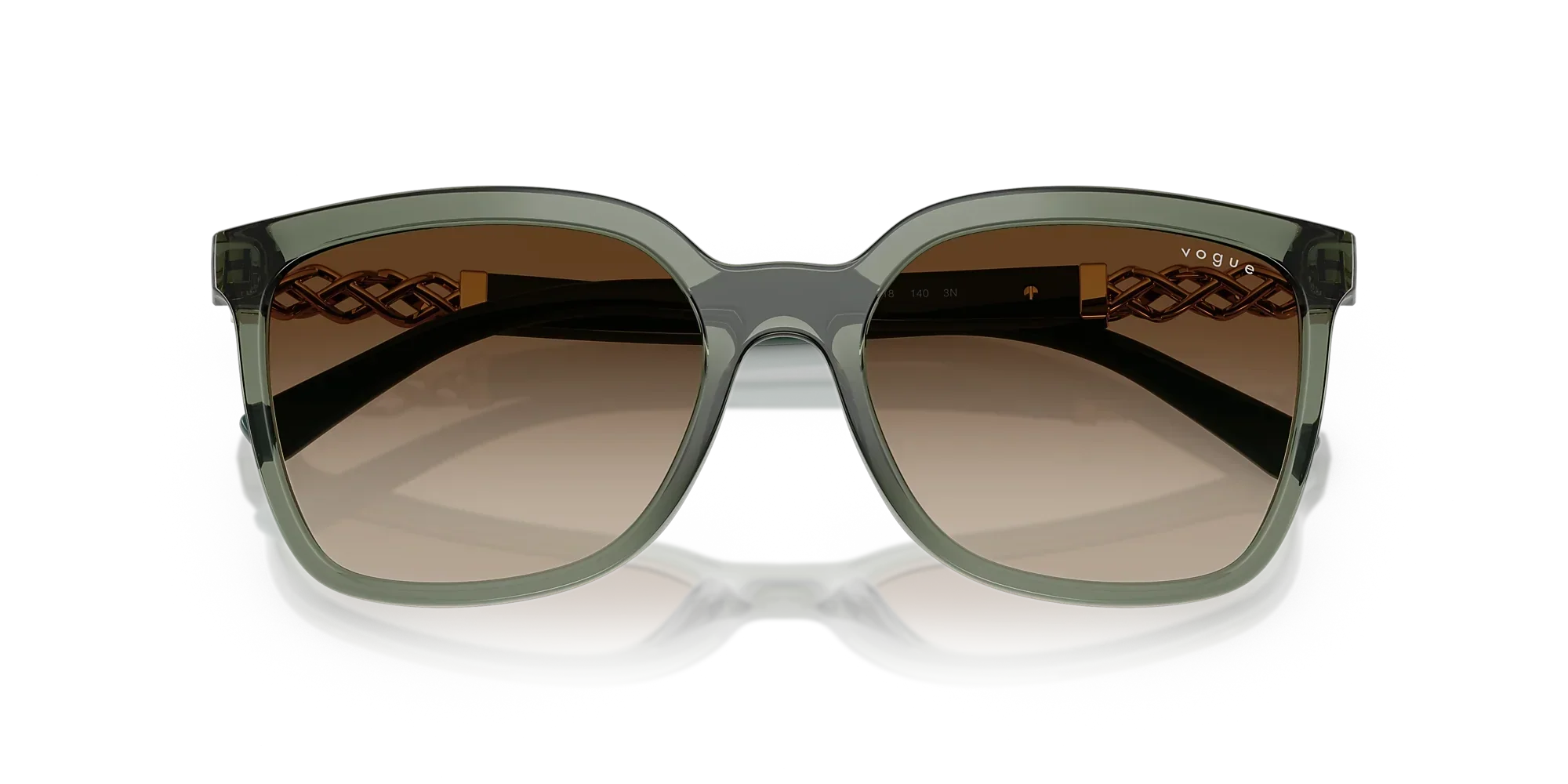 Vogue Eyewear | VO5633SB | Transparent Mallard Green Gradient Brown - Image 6